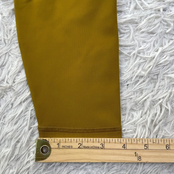 Lululemon Pants Womens 4 Gold Spice Power Thru High Rise Tight 25" Leggings Yoga - Picture 8 of 12